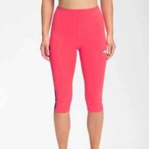 NORTH FACE Trail Movmynt High Rise Active Workout Gym Hiking Capri Coral Size XS